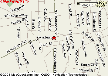 Map Quest view of Open Eye Cafe